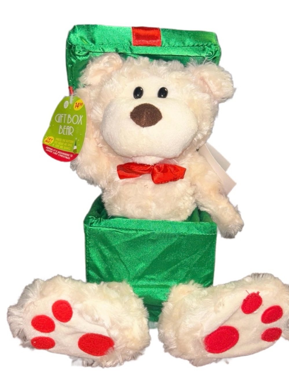 Sound N Light Animatronics Christmas Gift Musical Animated Figure Bear • New